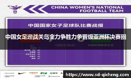 中国女足迎战关岛全力争胜力争晋级亚洲杯决赛圈